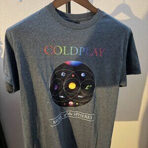 Gildan Coldplay T-Shirt "Music of the Spheres" Size Medium